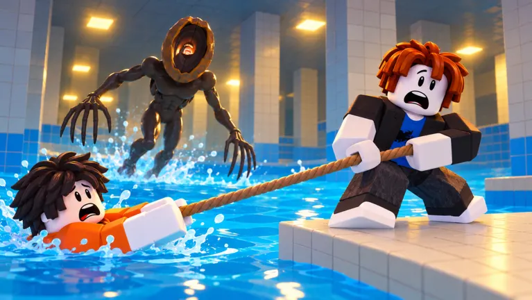 Official DONT SPLASH art showing a teammate rescue